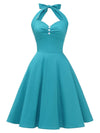 Vintage Sexy Pin-Up-Sky-Kleid