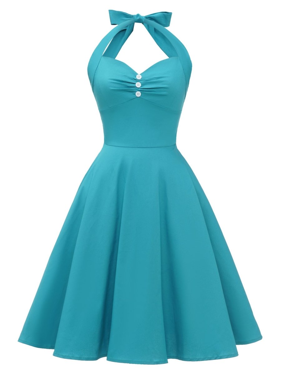 Vintage Sexy Pin-Up-Sky-Kleid