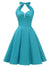 Vintage Sexy Pin-Up-Sky-Kleid