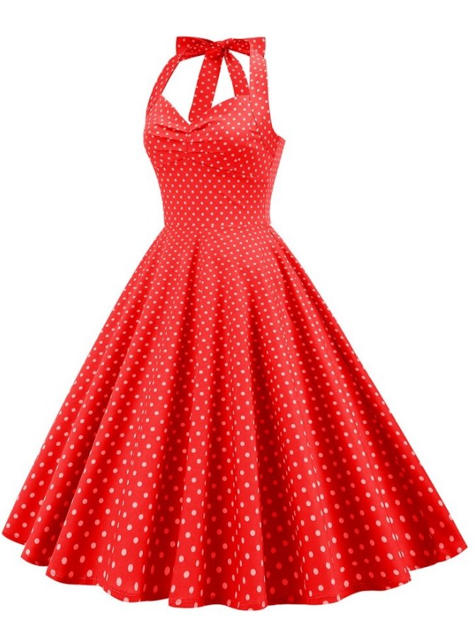 Rotes Pin-Up Sexy Vintage Kleid