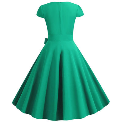 Vintage Sexy Pin Up Kleid Grün