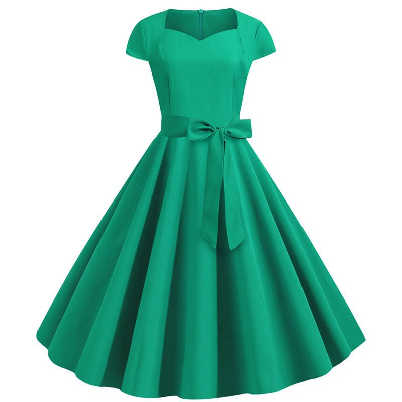 Vintage Sexy Pin Up Kleid Grün