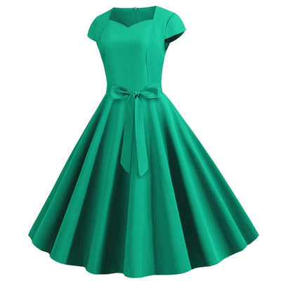 Vintage Sexy Pin Up Kleid Grün