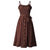 Braunes Vintage-60er-Jahre-Kleid