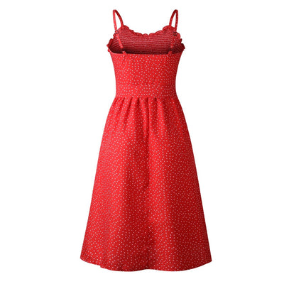 Rotes Vintage-60er-Jahre-Kleid