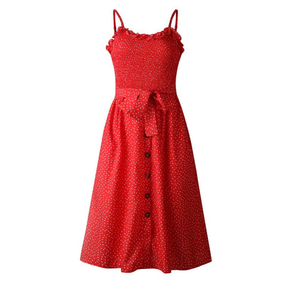 Rotes Vintage-60er-Jahre-Kleid