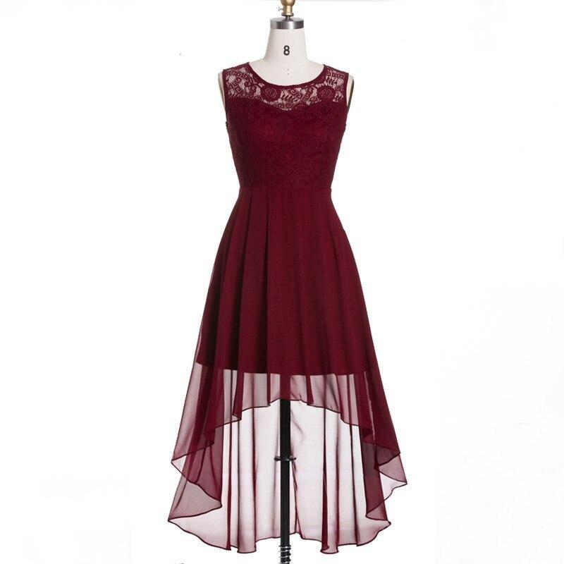 Burgunderrotes Vintage-Chic-Abendkleid