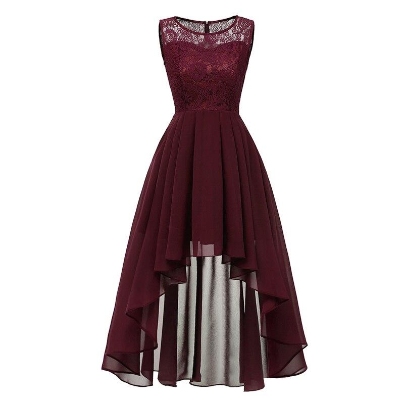 Burgunderrotes Vintage-Chic-Abendkleid