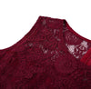 Burgunderrotes Vintage-Chic-Abendkleid