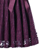 Vintage lila Abendkleid mit langen Ärmeln