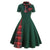 Grünes Tartan-Vintage-Kleid