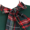 Grünes Tartan-Vintage-Kleid