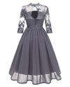 Trendiges Vintage-Kleid Grau