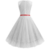 Vintage Trapezkleid Weiß