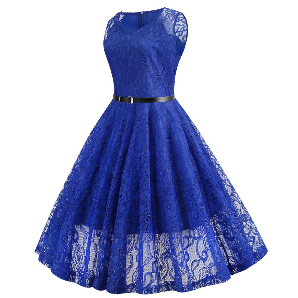 Vintage Trapezkleid Blau