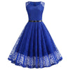 Vintage Trapezkleid Blau