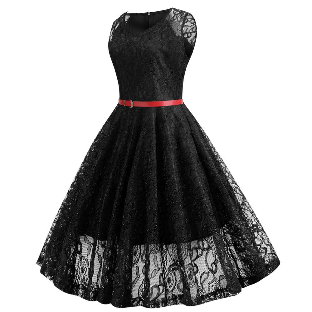 Vintage Trapezkleid Schwarz