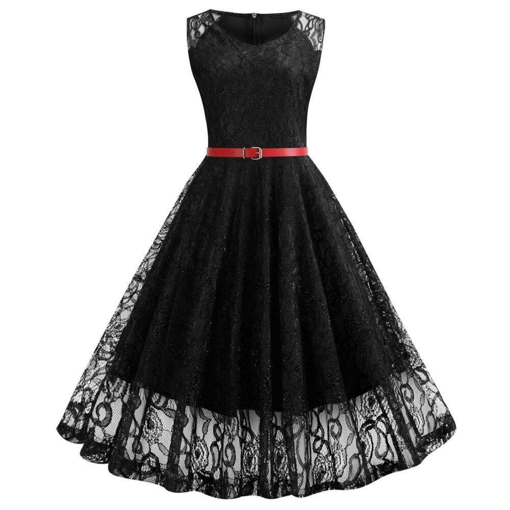 Vintage Trapezkleid Schwarz