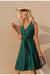 Smaragdgrünes Vintage-Kleid