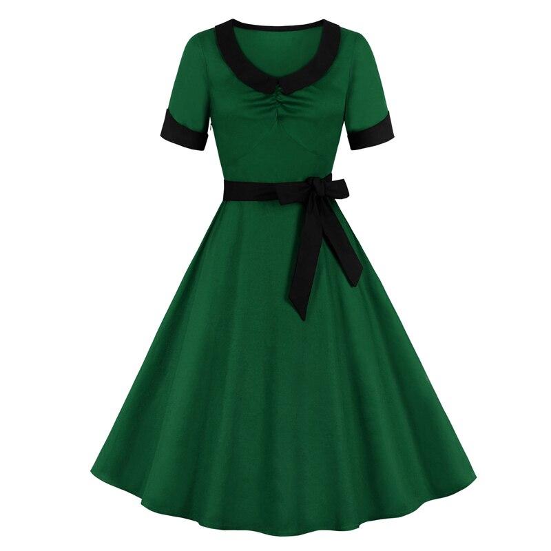 Grünes Vintage-Kleid