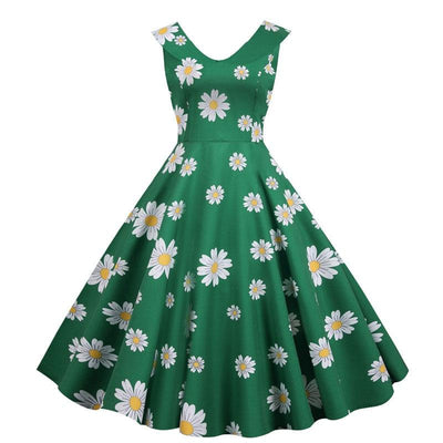 Vintage Grünes 50er Jahre Kleid