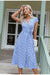 Blaues Gingham-Vintage-Kleid