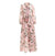 Langes altrosa Vintage-Kleid