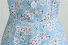 Vintage 1950 Himmelblaues Kleid