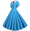 Vintage 50er Jahre Kleid Himmelblau