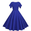Vintage 50er Jahre Blaues Kleid