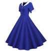 Vintage 50er Jahre Blaues Kleid