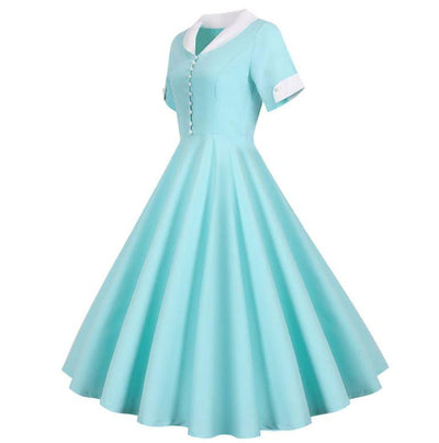 Türkises Vintage 50er Jahre Kleid