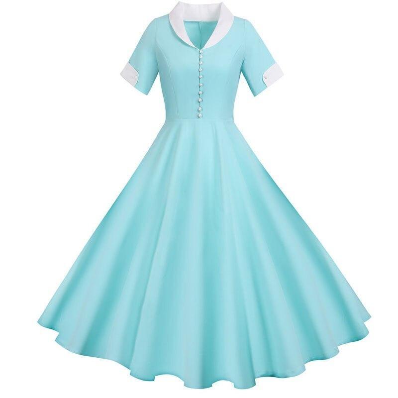 Türkises Vintage 50er Jahre Kleid