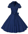 Vintage 50er Jahre Kleid Blau
