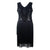 Vintage 1920er Jahre Art Deco Kleid Schwarz
