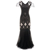 Vintage 1920er Jahre Charleston Kleid Schwarz