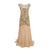 Vintage 1920er Jahre Flapper Kleid Beige