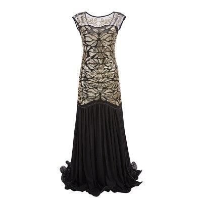 Vintage 1920er Jahre Flapper Kleid Gold