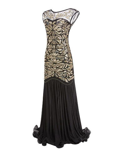 Vintage 1920er Jahre Flapper Kleid Gold