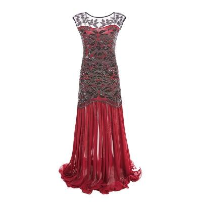 Vintage 1920er Jahre Flapper Kleid Rot