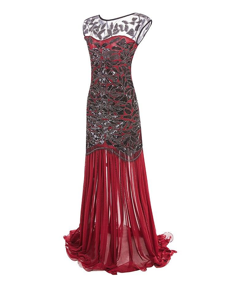 Vintage 1920er Jahre Flapper Kleid Rot
