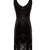 Vintage 1920er Gatsby Kleid Schwarz