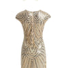 20er Jahre Kleid Beige