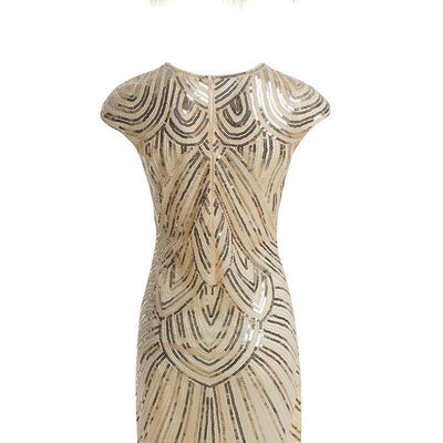 20er Jahre Kleid Beige