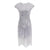 Weißes 20er-Jahre-Kleid