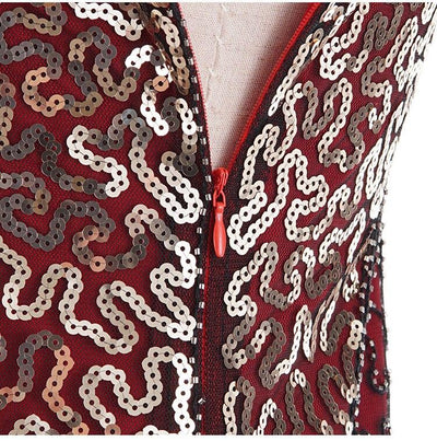 Vintage 1920er Jahre Kleid Plus Size Charleston Rot