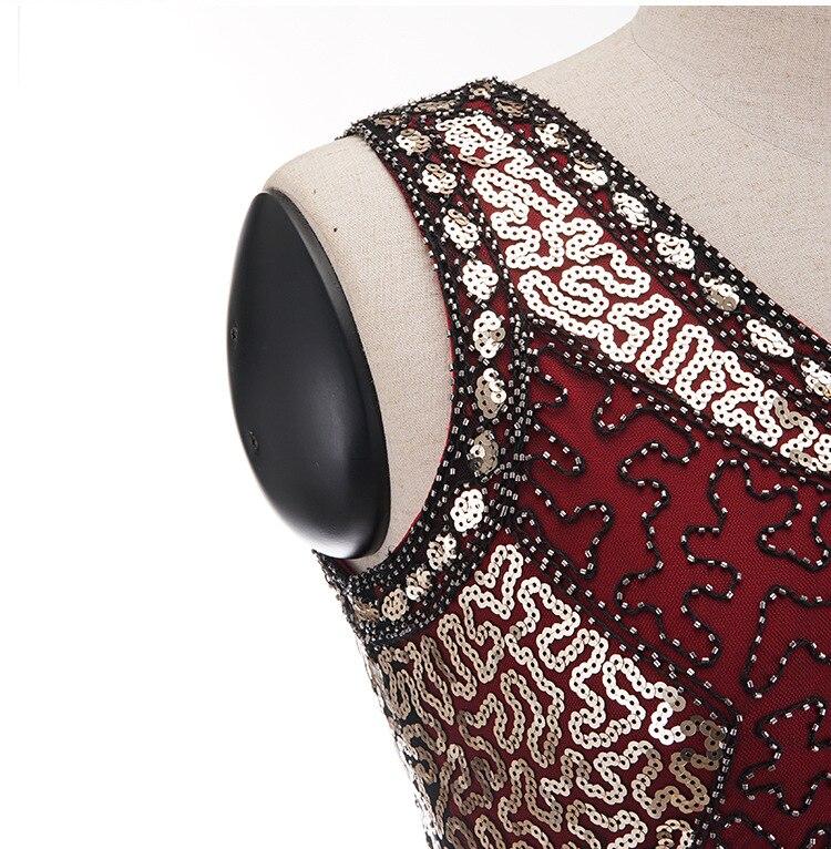 Vintage 1920er Jahre Kleid Plus Size Charleston Rot