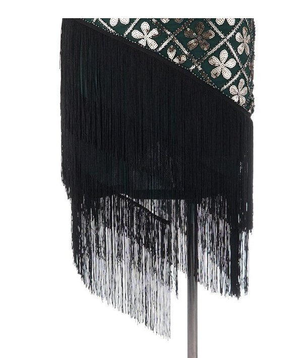 Goldfarbenes Plus Size 1920er-Jahre-Vintage-Kleid