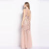 Langes rosa Vintage-Kleid aus den 1920er Jahren