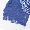Blaues Kleid im Stil der 1920er Jahre